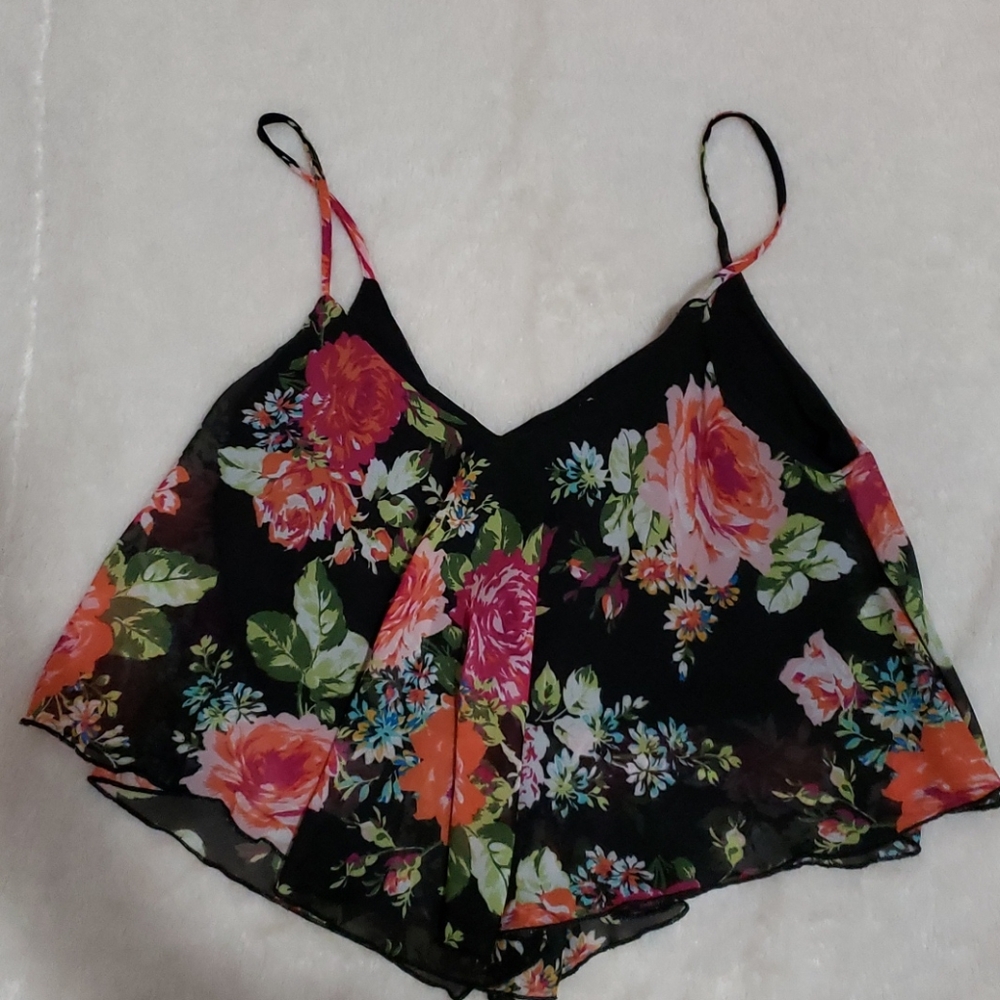 Floral crop top
